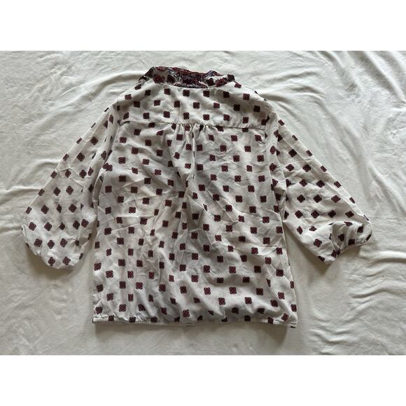 Liz Claiborne Medallion Paisley Blouse | Size M | Boho Vintage - Picture 5 of 5